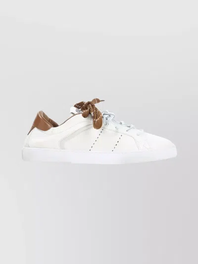 Miu Miu Calf Leather Lace-up Sneakers In Multi