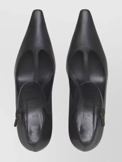 Marni Stylish Pointed Toe Pumps With Unique Heel In Multi