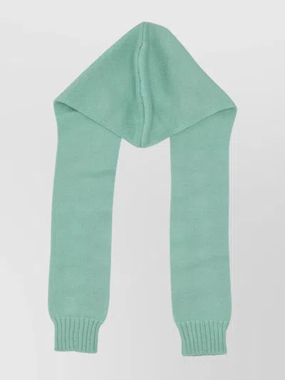 Vivetta Soft Stretch Fit Ribbed Cuff Hat In Green