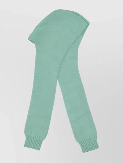 Vivetta Soft Stretch Fit Ribbed Cuff Hat In Green