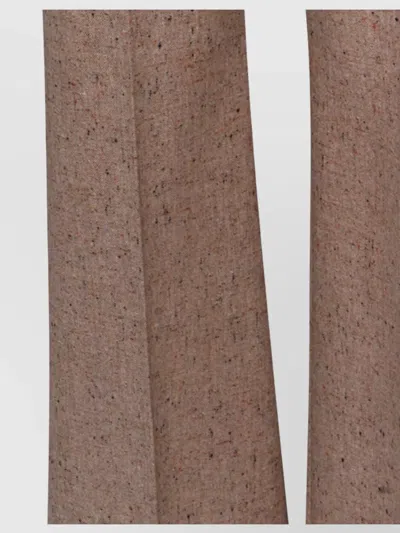 Valentino Wide-leg High Waist Trousers Pleats In Animal Print