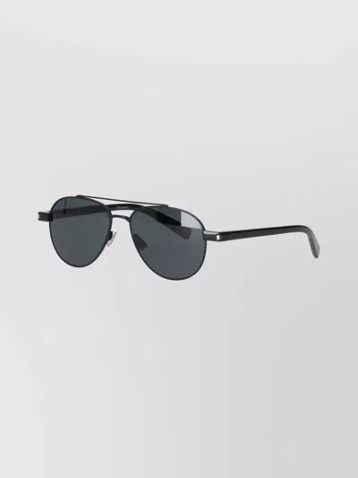 Saint Laurent Metal Frame Sunglasses With Adjustable Nose Pads In Blue