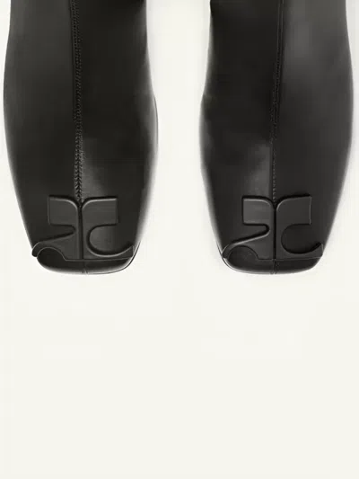 Courrèges Reedition Ankle Boots With 70mm Block Heel In Multi