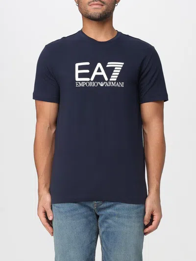 Ea7 T-shirt  Men Color Blue In Blue