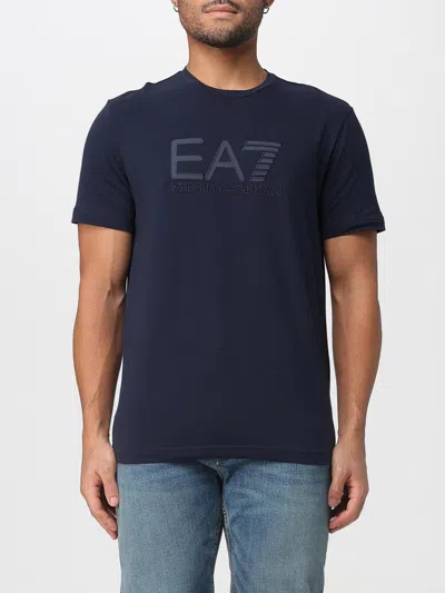 Ea7 T-shirt  Men Color Blue In Blue