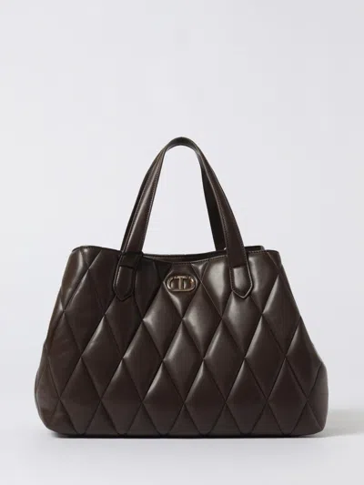 Twinset Twin-set Lighty Padded Tote Bag In Brown
