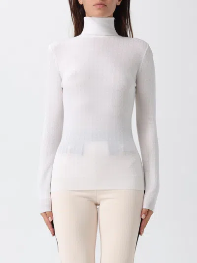 Elisabetta Franchi Roll-neck Knit Sweater In White
