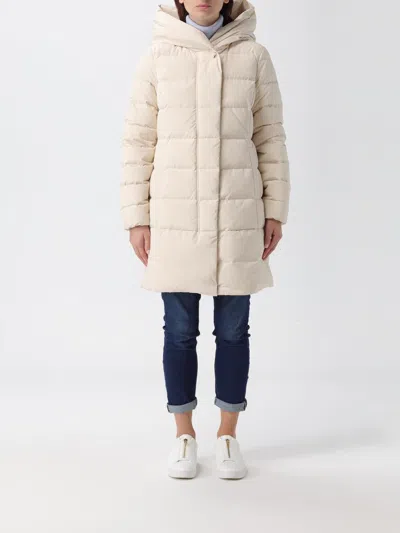 Woolrich Trequarti Parka Puffy P Avorio In Neutral