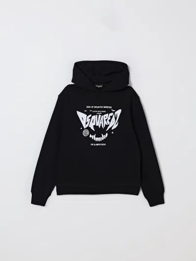 Dsquared2 Sweater  Kids Color Black In Animal Print