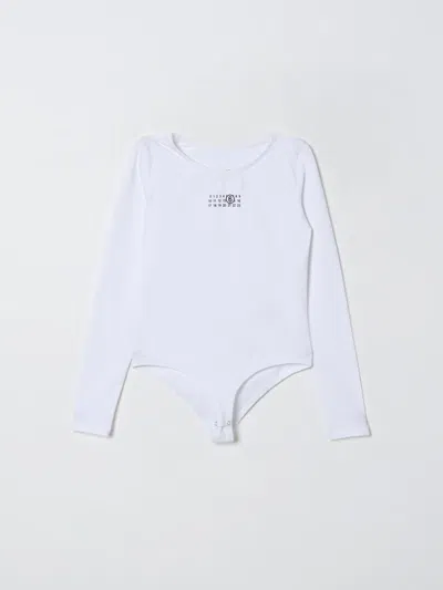 Mm6 Maison Margiela Top  Kids Color White In White
