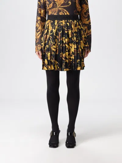 Versace Jeans Couture Women's Baroque Pleated Mini Skirt In Multi