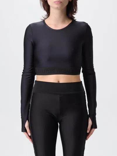 Versace Jeans Couture Top  Woman Color Black In Black