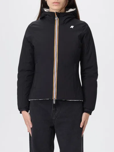 K-way Reversible Slim Fit Jacket With Waterproof And Windproof Sides In Black