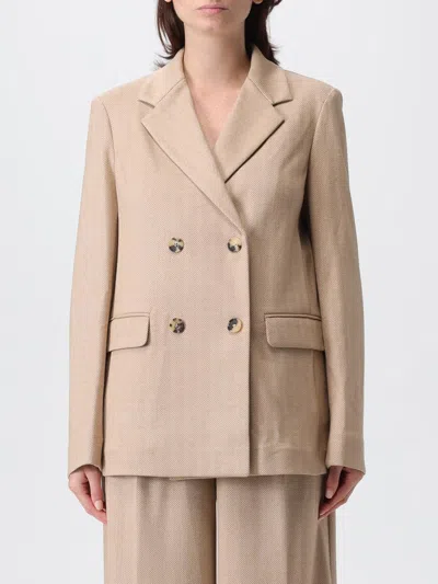 Mm Max Mara Blazer  Woman Color Beige In Neutral