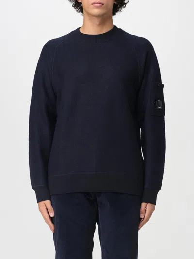 C.p. Company C.p.company Wool Crewneck Sweater In Blue