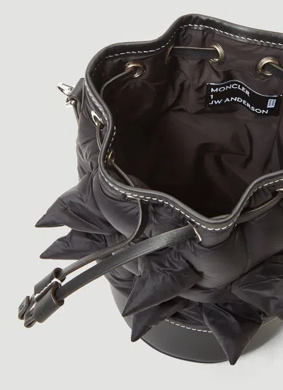 Moncler X Jw Anderson Clitter Bucket Bag In Black