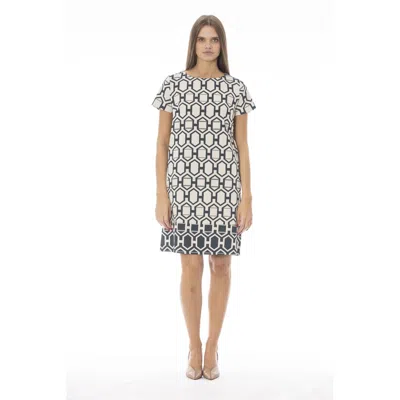 Baldinini Trend White Cotton Women Dress In Multi