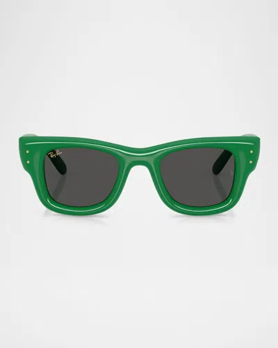 Ray Ban Rayban Rb4940 Wayfarer Puffer By Asap Rocky 683487 Lucido Verde Sunglasses In Green