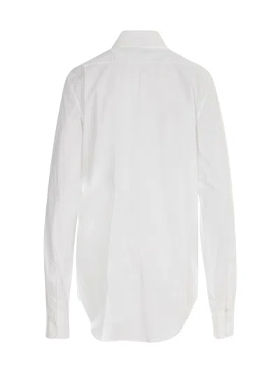 Ann Demeulemeester Maxi Shirt In White