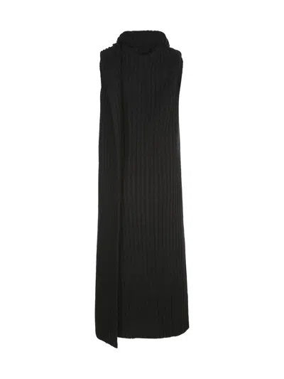 Ann Demeulemeester Kris Knitted 3-holes Top In Blue