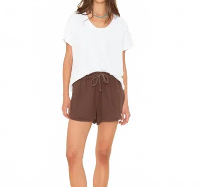 Xirena Starla Cotton Short In Cocoa Bean In Multi
