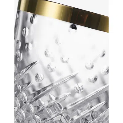 Waterford Celebrations Gilded Gold Crystal Glass Tumblers Set Of Two In Transparent
