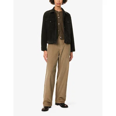 Frame Womens Umber The Corduroy Regular-fit Stretch-cotton Jacket In Multi