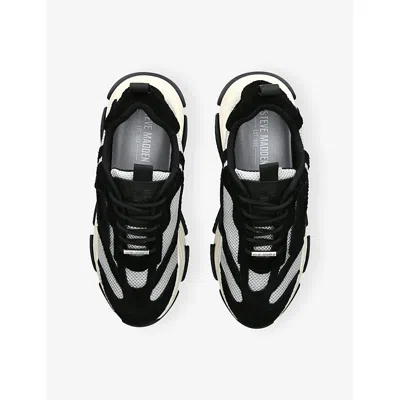 Steve Madden S Black Possess Chunky Mesh And Faux-leather Trainers Eur 41 / 7 Uk In Black