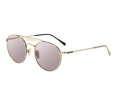 John Varvatos Unisex V547 Sunglasses In Gold In Gold