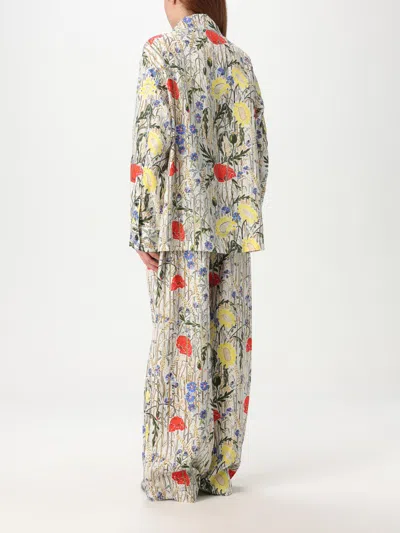 Bottega Veneta Floral Silk-blend Pyjamas Set In Multi