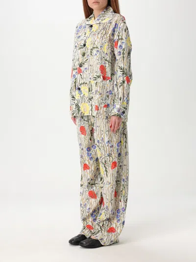 Bottega Veneta Floral Silk-blend Pyjamas Set In Multi