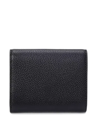 Ralph Lauren Logo-patch Leather Wallet In Blue