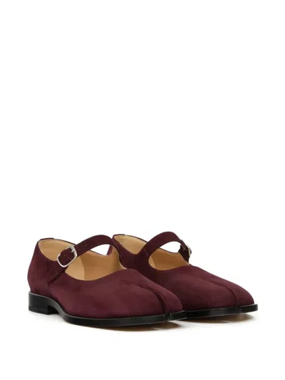 Maison Margiela Tabi City Mary-jane Shoes Woman Vineyard Wine In Brown