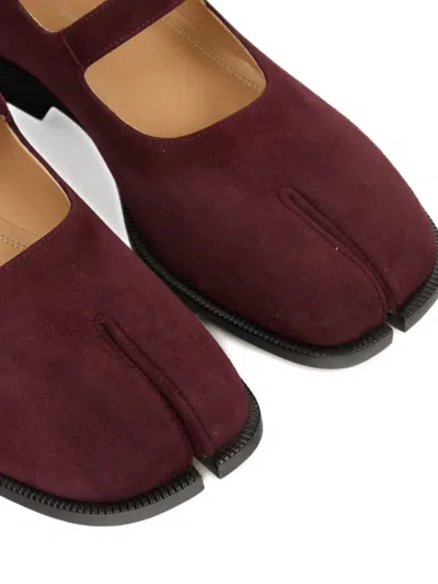 Maison Margiela Tabi City Mary-jane Shoes Woman Vineyard Wine In Brown