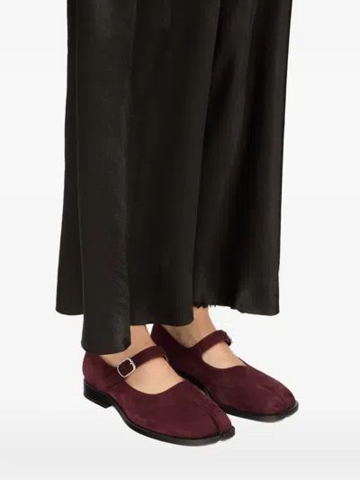 Maison Margiela Tabi City Mary-jane Shoes Woman Vineyard Wine In Brown