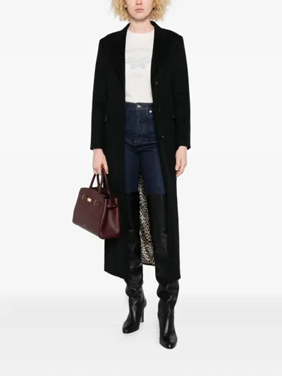 Eraldo Leopard-print Lined Coat In Black