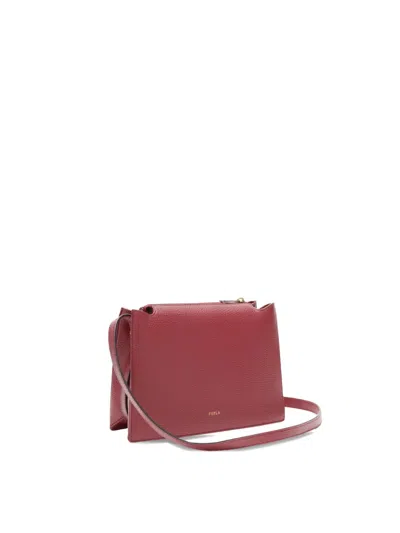 Furla Small Nuvola Cross Body Bag In Red
