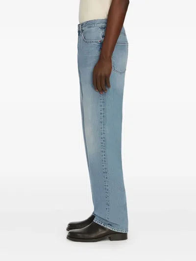 Frame Relaxed Straight Leg Jeans In Jefferson