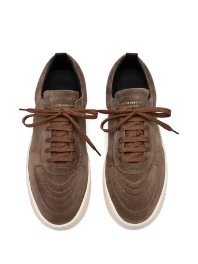 Officine Creative Krab 001 Suede Leather Sneakers In Brown