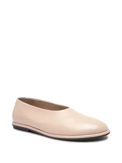 Officine Creative Leather Loafers In Neutral
