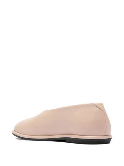 Officine Creative Leather Loafers In Neutral