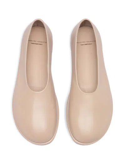 Officine Creative Leather Loafers In Neutral