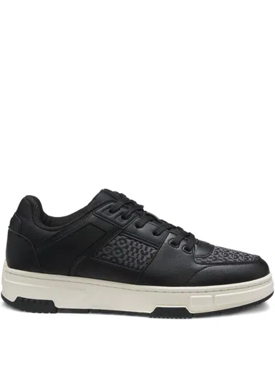 Hugo Boss Lace-up Low-top Casual Shoes In Black