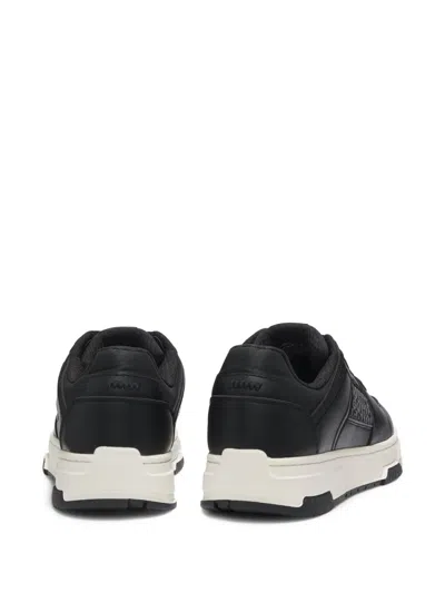 Hugo Boss Lace-up Low-top Casual Shoes In Black