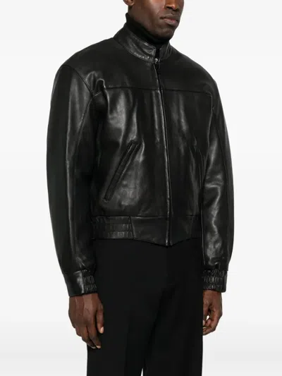 正面拉链松紧袖口夹克