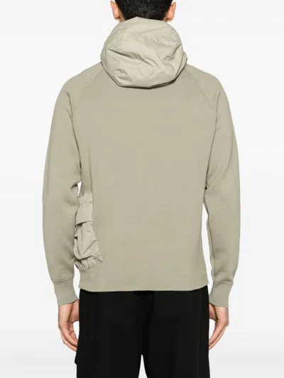 C.p. Company C.p.company Metropolis Series Double Mixed Zipped Hoodie In Green