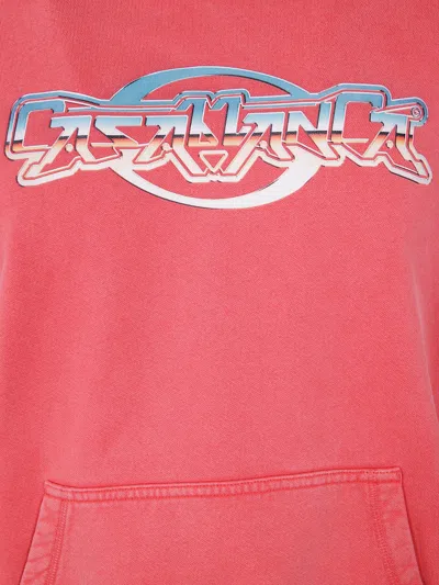 Casablanca 'chrome' Hoodie In Orange