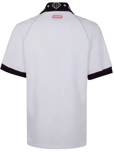 Casablanca Piqu Cotton Polo Shirt In White