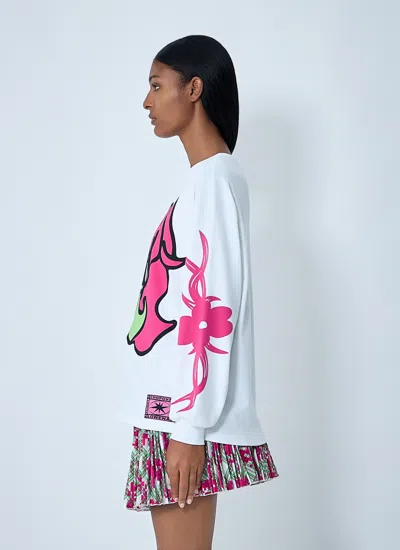 Chopova Lowena White Bashful Oversized Jersey T-shirt In White