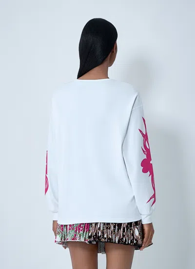 Chopova Lowena White Bashful Oversized Jersey T-shirt In White